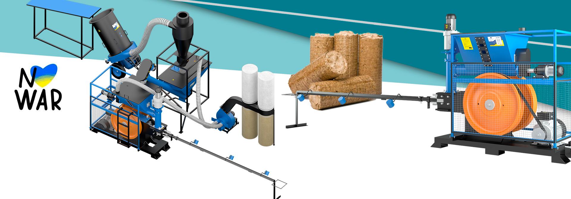 Линии брикетирования, фото